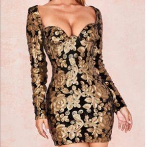 House of CB Velvet Dress - Silvaja Size S